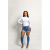 Knit Again Bodysuit-White-Top-La Femme Chic Boutique