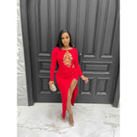 Lavish Love Maxi Dress-Red-Dresses-La Femme Chic Boutique