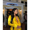 Looking Fine Satin Dress- Yellow-Dresses-La Femme Chic Boutique