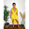 Pretty In Yellow Knot Front Maxi Dress-Dresses-La Femme Chic Boutique