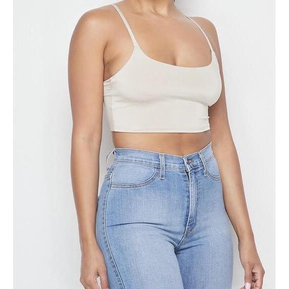 Upgraded Crop Top| Taupe-Top-La Femme Chic Boutique